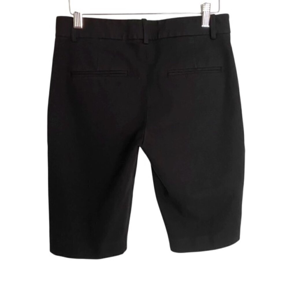 Theory Yanera Bermuda Shorts in Black 4
